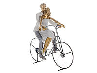 Фигурка декоративная Lefard Пара на велосипеде 192-072 26.5х26х12.5 см хорошее качество
