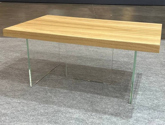 Журнальний столик GlassLine 80*50 см МДФ дуб натуральний TM DecoGroup, фото 1