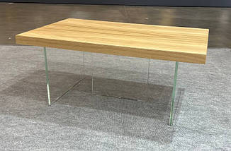 Журнальний столик GlassLine 80*50 см МДФ дуб натуральний TM DecoGroup, фото 3