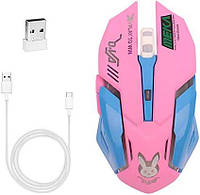 Игровая беспроводная мышь с подсветкой Meka Wireless Charging Mouse, USB оптическая мышка