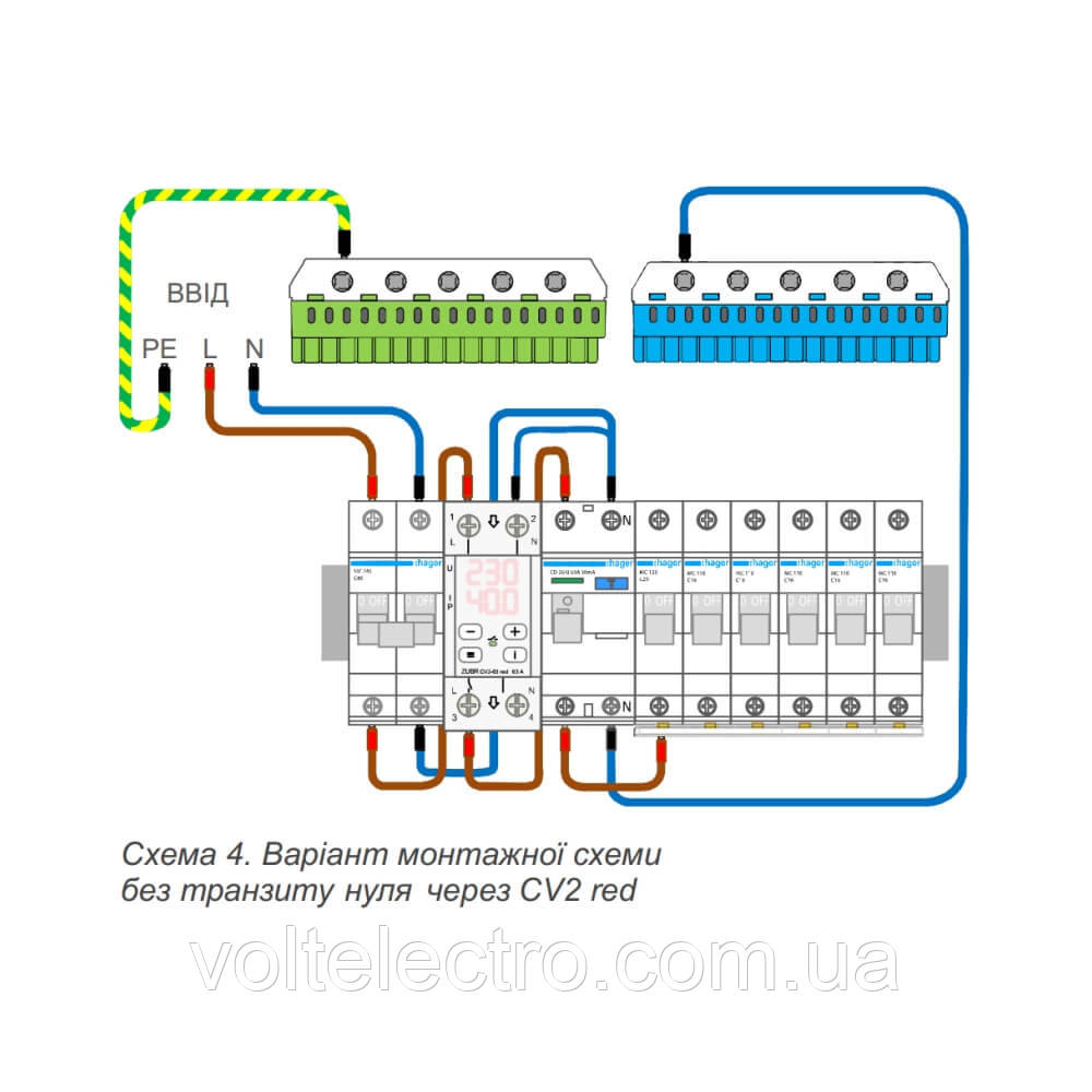 Реле напряжения с контролем тока CV2-63 red 63А 1 ф. (230 Вольт) - фото 8 - id-p1708248290