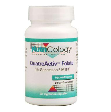 Фолієва кислота, NutriCology QuatreActiv™ Фолат, 90 вегетаріанських капсул