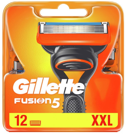 Змінні касети Gillette Fusion XXL, на 5 лез (12шт.)