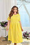 Жіноча літня сукня великого розміру Тканина софт Розміри 52-54,56-58,60-62,64-66, фото 2