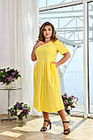 Жіноча літня сукня великого розміру Тканина софт Розміри 52-54,56-58,60-62,64-66, фото 4