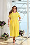 Жіноча літня сукня великого розміру Тканина софт Розміри 52-54,56-58,60-62,64-66, фото 3