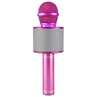 Колонка мікрофон bluetooth 2 в 1 Музичний мікрофон караоке Ws 858 wireless microphone з блютузом для дітей