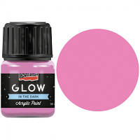 Акриловые краски Pentart для декора Glow in the dark, Розовый, 30 мл (5997412761429)