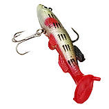 Воблер силіконовий із віброхвостом заглиблений 8 см/14г Приманка на хижака, фото 2