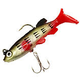 Воблер силіконовий із віброхвостом заглиблений 8 см/14г Приманка на хижака, фото 6