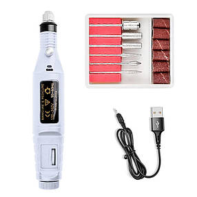 Фрезер ручка для манікюру на USB, фото 4