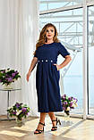 Жіноча літня сукня великого розміру Тканина софт Розміри 52-54,56-58,60-62,64-66, фото 4