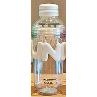 Пляшка для води пластикова, пластикова пляшка для води та соку, гарячих напоїв, прозора, 650 мл