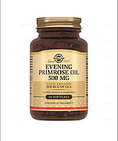 Масло Примулы вечерней 500 мг, Primrose Oil Solgar 60 капсул