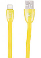 Lightning кабель 1 м Jelly желтый Recci RCL-S100 хорошее качество