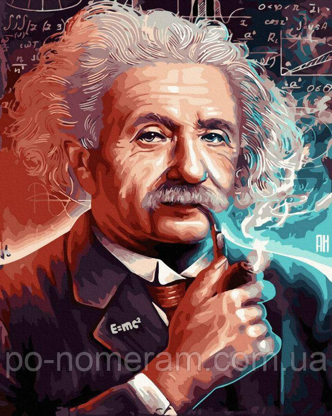 Картини за номерами Ейнштейн в неоні (NIK-N673) 40 х 50 см