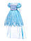 Сукня Ельзи блакитна з паєтками, шлейфом і рукавами-ліхтариками, фото 10