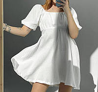 Женское лёгкое стильное платье мини ткань: муслин Мод 103