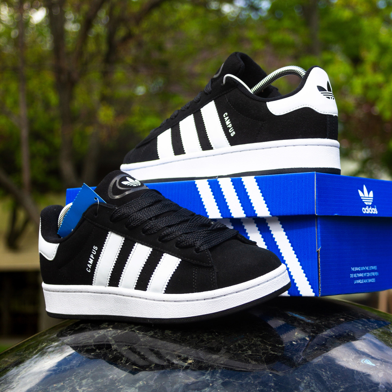 РОЗПРОДАЖ Кросівки кеди Adidas Campus чорні