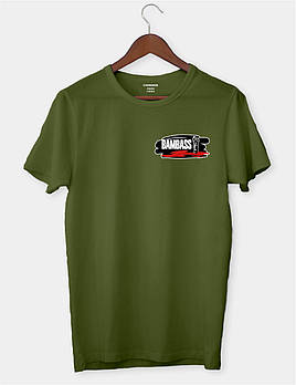 Футболка патріотична хакі "Bambass"