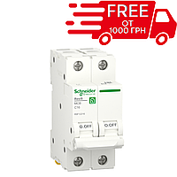 Автоматический выключатель Schneider Electric RESI9 16А 2P кривая С 6кА