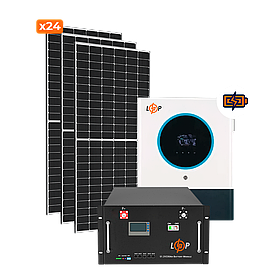 Сонячна електростанція (СЕС) Преміум + 11kW АКБ 11kWh LiFePO4 230 Ah