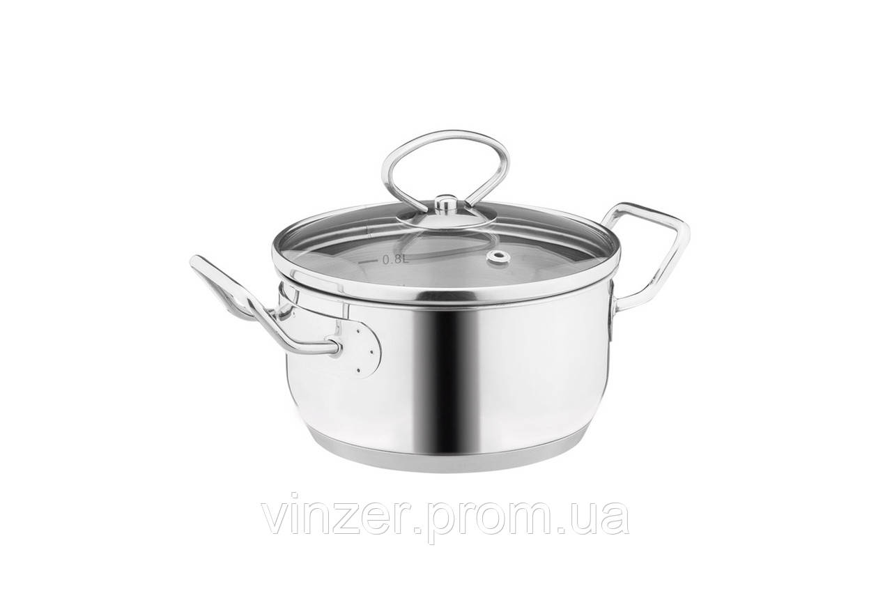 Кастрюля з кришкою VINZER Mini he 14 см 1.2 л (50087)