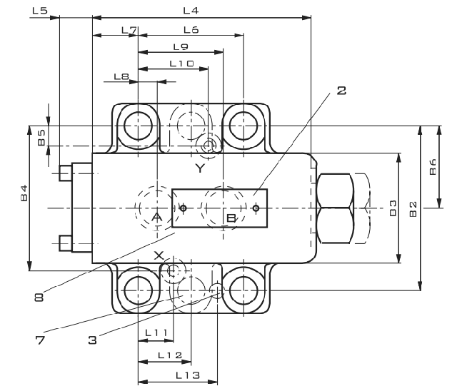 габаритні розміри клапана SV10PB140 габаритні розміри клапана SV10PB140