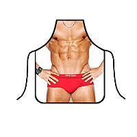 Фартух з приколом чоловік в червоних трусах 73 на 57 см різнобарвний