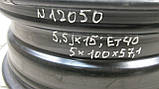 Диск колесный R15 VW Polo, Virtus, Skoda Praktik, Roomster, Audi A1 5.5Jx15 5x100x57.1 ET40 OE:2Q0601027, фото 2