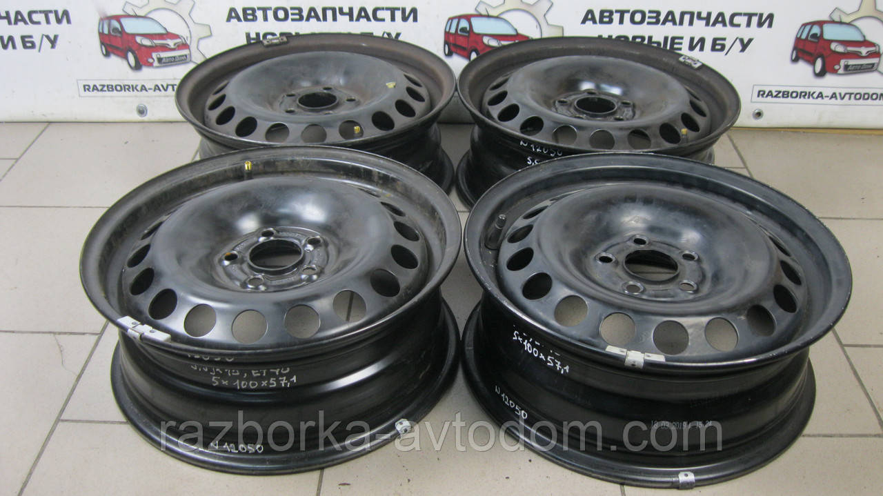 Диск колесный R15 VW Polo, Virtus, Skoda Praktik, Roomster, Audi A1 5.5Jx15 5x100x57.1 ET40 OE:2Q0601027