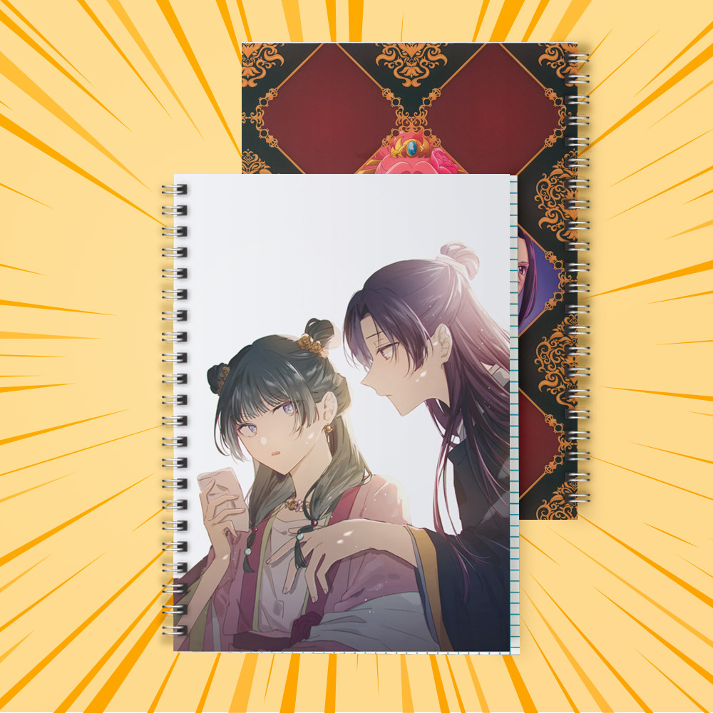 Зошит А5 48 арк. на пружині у клітинку 60 гр.м² Kusuriya no Hitorigoto / Монолог травниці 004