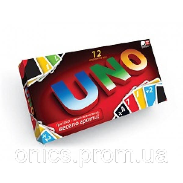 Настольная игра Danko Toys UNO ФР-00008450 хорошее качество - фото 1 - id-p2191926958
