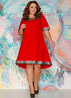 Стильное женское платье, ткань "Креп Дайвинг" 50, 52, 54, 56 размер 50