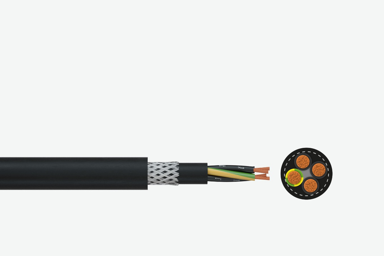 Кабель екранованийYSLYCY-JZ 600 04x2.5 0.6/1кВ мідний гнучкий FABER KABEL 033180