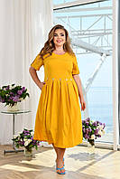 Женское летнее платье большого размера Ткань софт Размеры 52-54,56-58,60-62,64-66