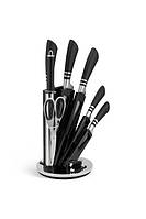Набор кухонных ножей Edenberg EB-941 8 предметов черный хорошее качество