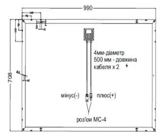 Сонячна панель AX-100M від AXIOMA energy, 100Вт, монокристалічна, фото 2