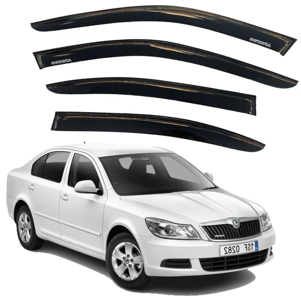 Дефлектори вікон вітровики Skoda Octavia A5 Liftback 2004-2013