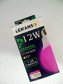 Фітолампа для рослин світлодіодна флора 12W E27 A-60 LM3098