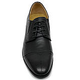 Чоловічі туфлі чорні шкіряні зі шнурівкою весна-осінь Sergio Billini Z8237-3 розмір 40, фото 3