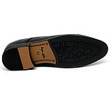 Чоловічі туфлі чорні шкіряні зі шнурівкою весна-осінь Sergio Billini Z8237-3 розмір 40, фото 9