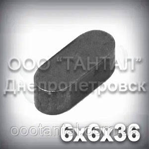 Шпонка призматична 6х6х36 ГОСТ 23360-78 (DIN 6885 A), фото 1