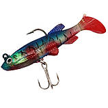 Воблер силіконовий із віброхвостом заглиблений 8 см/14г Приманка на хижака, фото 10