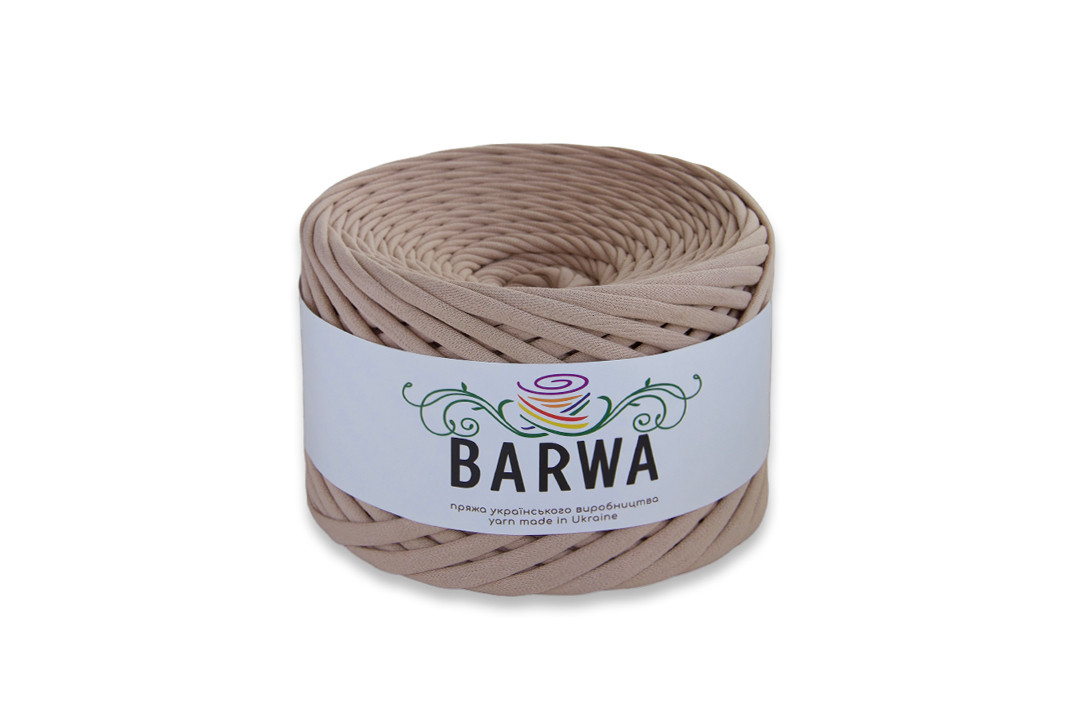 Barwa 7-9mm, Карамель 50 м, трикотажна пряжа для сумок