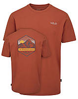 Чоловіча футболка Rab Stance Mountain Peak Tee red clay