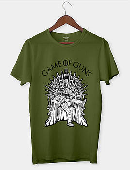 Футболка патріотична хакі "Game of guns"