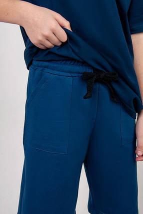 2740-95син Шорти для хлопчика сині з кишенями Тм Авекс розмір 134 см, фото 2