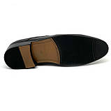 Чоловічі класичні туфлі лофери чорні шкіряні Sergio Billini 51133 розмір 40, фото 9