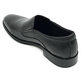 Чоловічі класичні туфлі лофери чорні шкіряні Sergio Billini 51133 розмір 40, фото 5